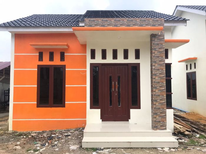 foto tampak rumah tipe 38 perumahan SAFARAZ TOWN HOUSE