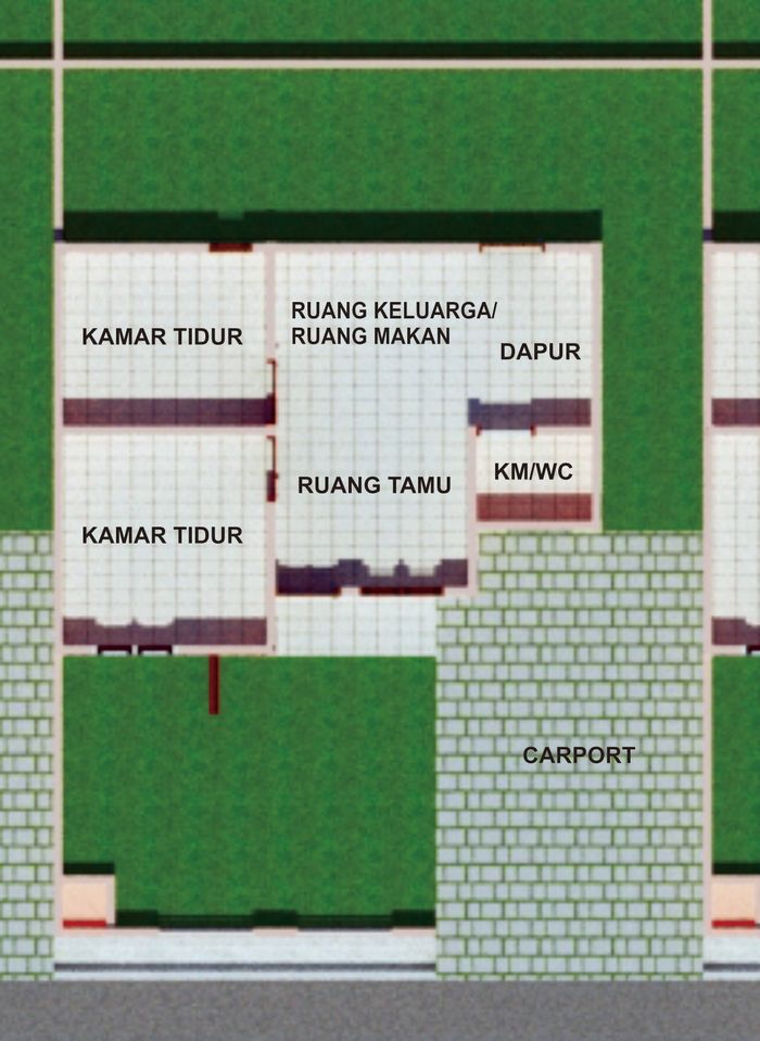 foto denah rumah tipe 36-108 perumahan GRAHA HARMONI RAYA