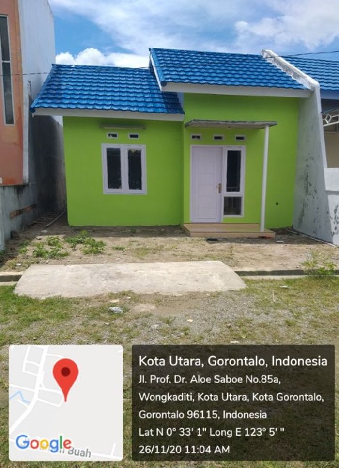 foto tampak rumah tipe 36 perumahan BUANA WONGKADITI