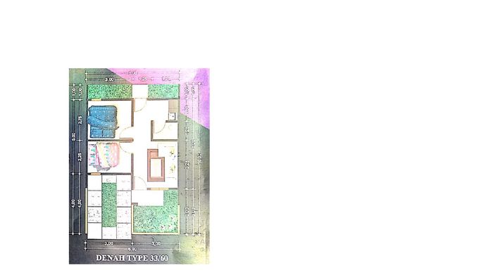 foto denah rumah tipe 33/60 perumahan GRAHA LEMBAYUNG REGENCY