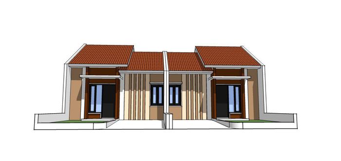 foto tampak rumah tipe Extention 36 perumahan Bumi Indah Tahap 3