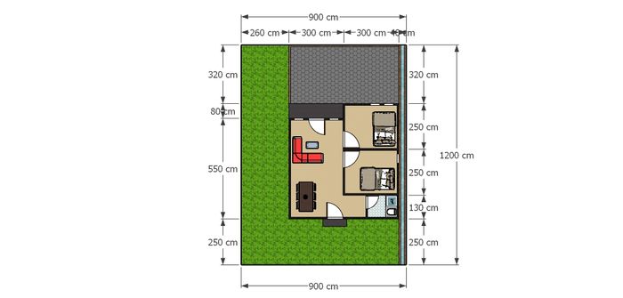 foto denah rumah tipe 36/108 perumahan MUTIARA SIRDAM RESIDENCE