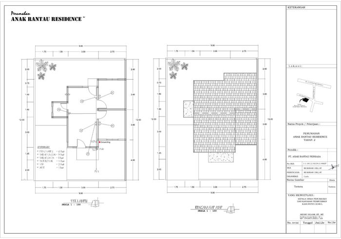 foto denah rumah tipe 36 perumahan PERUMAHAN ANAK RANTAU RESIDENCE III