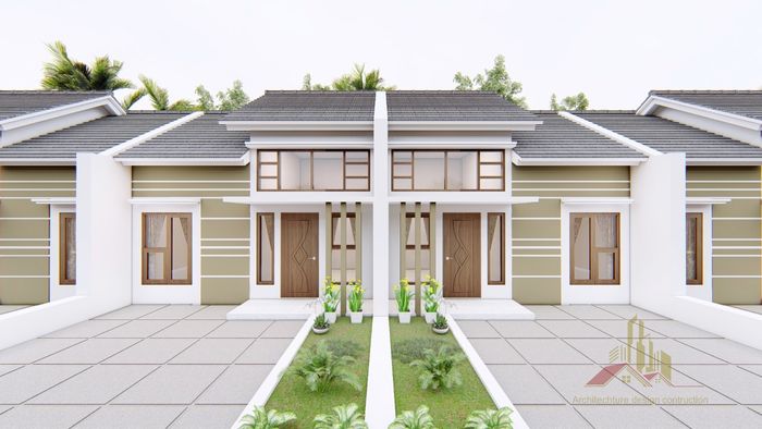 foto tampak rumah tipe 36/72 perumahan Bumi Pakarangan Ciamis Tahap 2