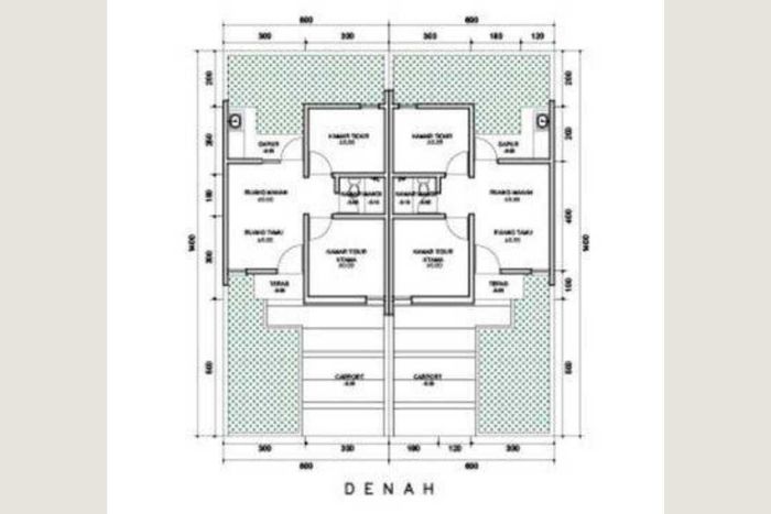 foto denah rumah tipe RSh perumahan LILYA RESIDENCE