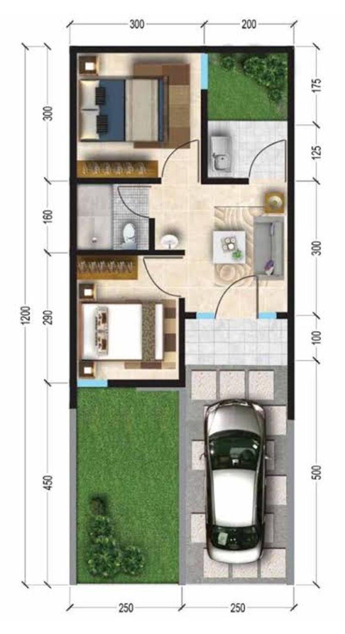 foto denah rumah tipe 27 perumahan GRIYA RAHMANI INDAH 4