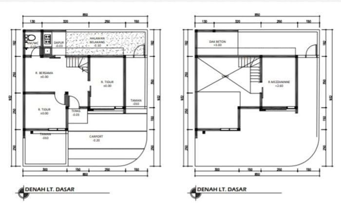 foto denah rumah tipe 45 Compact (460) perumahan Griya Pataruman Asri 3