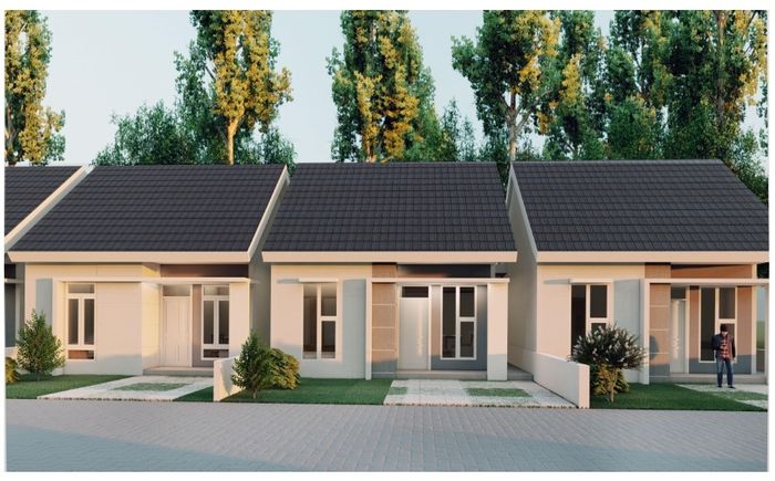 foto tampak rumah tipe 36/98 perumahan BUHA NYIUR ASRI