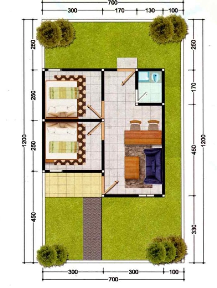 foto denah rumah tipe Royyan Mulya Residence Kenten perumahan Royyan Mulya Residence Kenten
