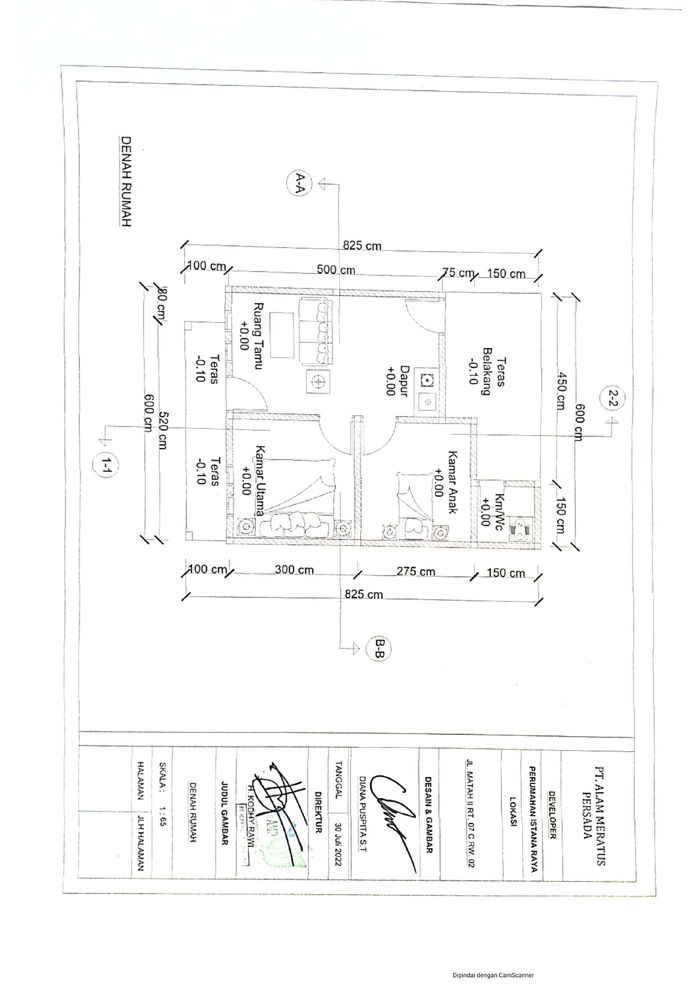 foto denah rumah tipe 36 perumahan ISTANA RAYA