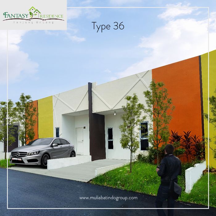 foto tampak rumah tipe 36/84 perumahan Fantasy Residence