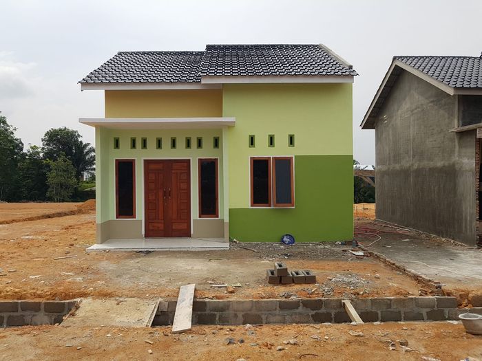 foto tampak rumah tipe 36 perumahan AA RESIDENCE 4 TAHAP II