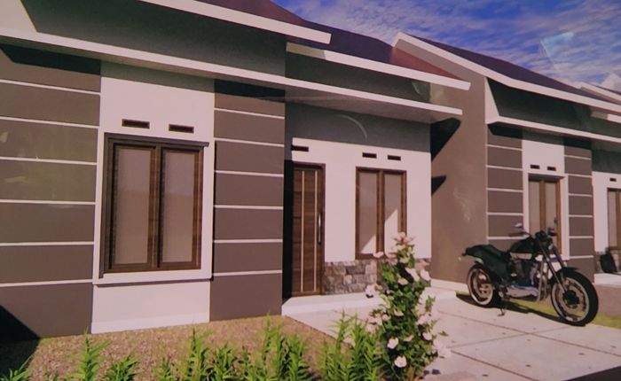 foto tampak rumah tipe 36 perumahan RAPID ASRI RANOMEETO