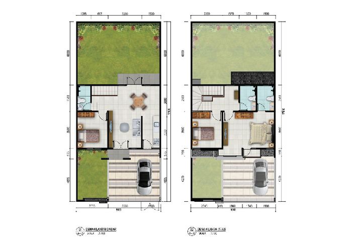 foto denah rumah tipe Vellozia - C perumahan CitraGran Cibubur - Danehill