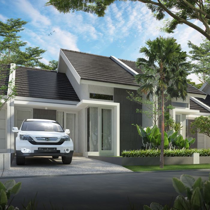 foto tampak rumah tipe SAFIR perumahan PAKAL MADYA INDAH