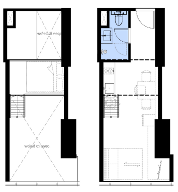 foto denah rumah tipe Fairview SOHO U1-28A perumahan Fairview House & Hillcrest House