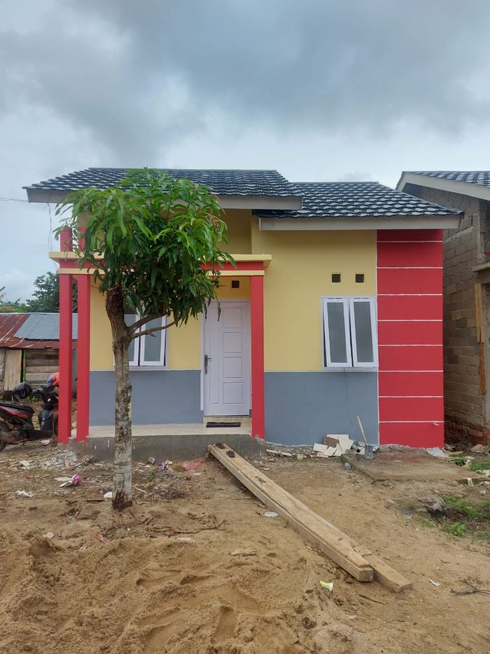foto tampak rumah tipe 36 perumahan Griya Tanjung Raya Sejahtera