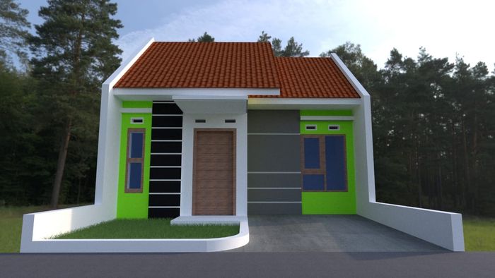 foto tampak rumah tipe 36/60 perumahan Griya Bhina Karya 12