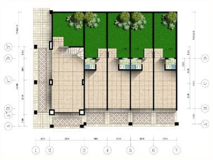 foto denah rumah tipe PALAZZO 1.6 M perumahan Mutiara Gading Timur