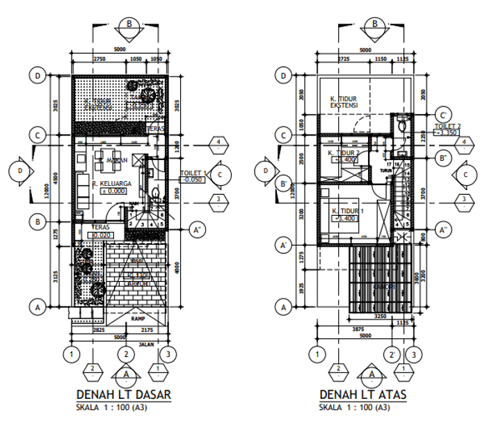 foto denah rumah tipe CLOVER 622,71 perumahan Mutiara Gading City Cluster Okwood