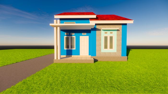 foto tampak rumah tipe 36/143 perumahan KIRANA RESIDENCE II
