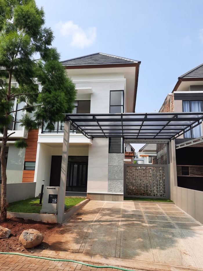 foto tampak rumah tipe DIRGAMAYA C6-18 perumahan Kedaton Park Tahap 1