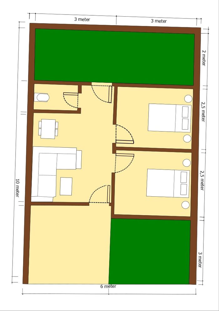 foto denah rumah tipe 30/60 perumahan BUMI GEMILANG ASRI 2 TAHAP 2