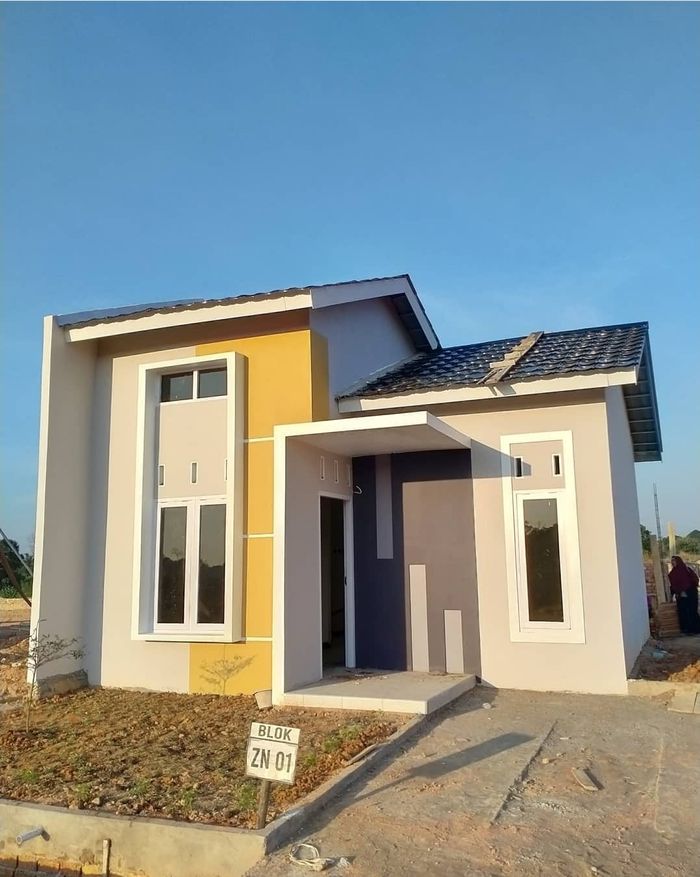foto tampak rumah tipe 36 perumahan Simpang Empat Residence