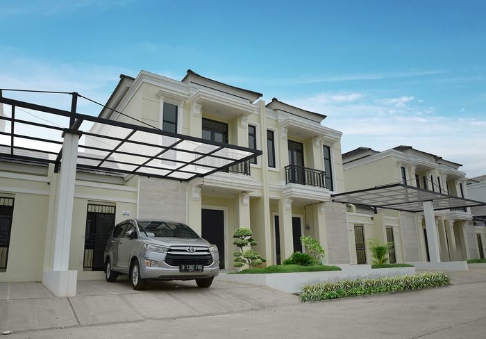foto tampak rumah tipe ROMA perumahan VICTORIA GREEN RESIDENCE