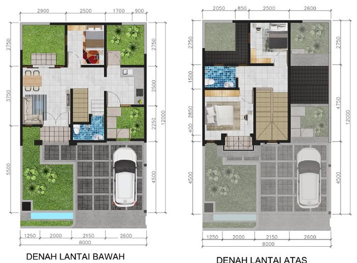foto denah rumah tipe ROMA perumahan VICTORIA GREEN RESIDENCE
