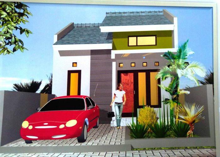 foto tampak rumah tipe 36 perumahan ARGO RESIDENCE