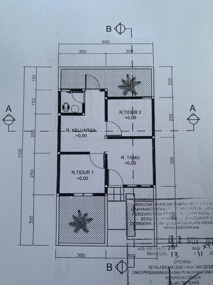 foto denah rumah tipe B perumahan GRAND VALDA RESIDENCE
