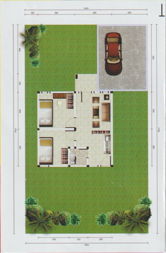 foto denah rumah tipe 36 perumahan RAFANDA RESIDENCE 5