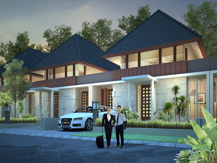 foto tampak rumah tipe KAMANDARA 68 perumahan Wisata Bukit Sentul