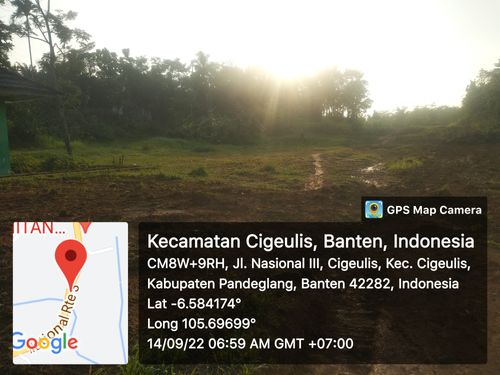 foto posisi tengah perumahan Nuansa Cigeulis Asri