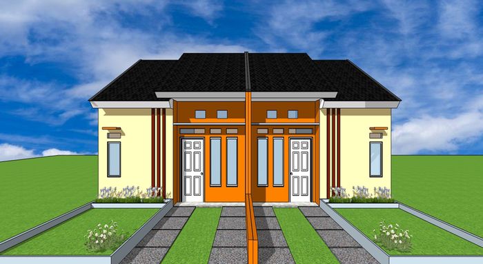 foto tampak rumah tipe 36 perumahan GRIYA DAFISTA 4