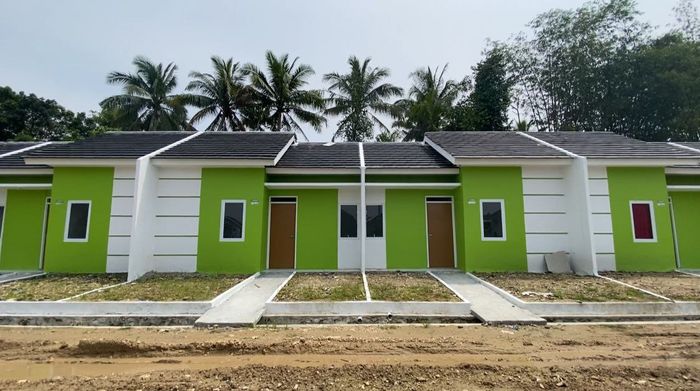 foto tampak rumah tipe SUBSIDI perumahan GRAND MAJA RESIDENCE TAHAP2