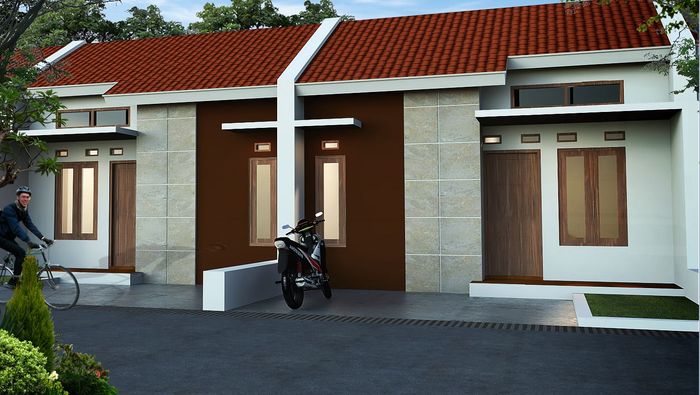 foto tampak rumah tipe 34 perumahan Perumahan Mekar Agung 3 Residence