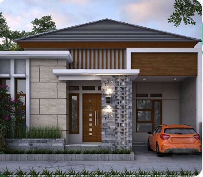 foto tampak rumah tipe Seruni perumahan Perumahan Mekar Agung 3 Residence