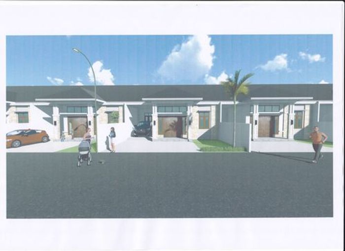 foto tampak rumah tipe 70/200 perumahan GATRI RESIDENCE