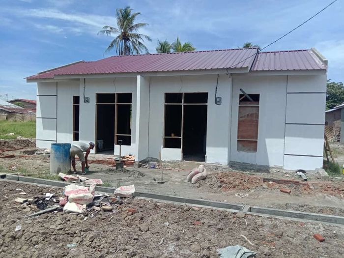 foto tampak rumah tipe 36 perumahan Te Amo City