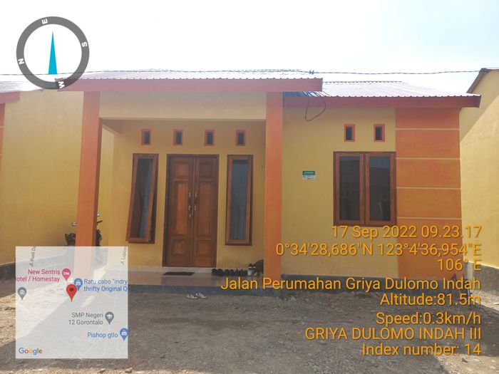 foto tampak rumah tipe 36 perumahan Griya Dulomo Indah III