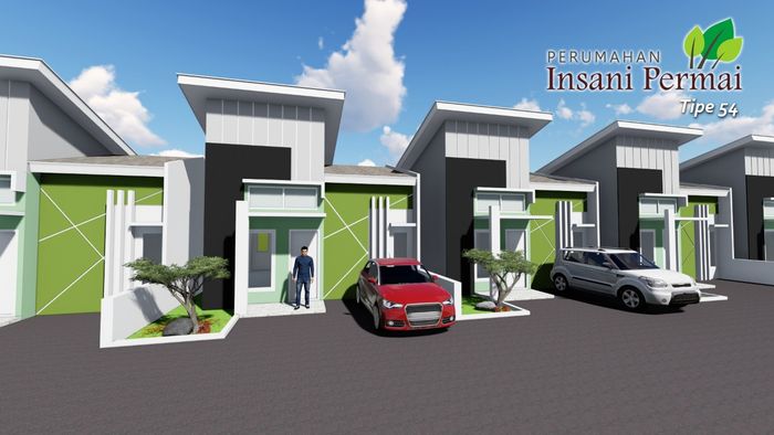 foto tampak rumah tipe Rumah Tinggal 54/120 (4) perumahan Insani Permai