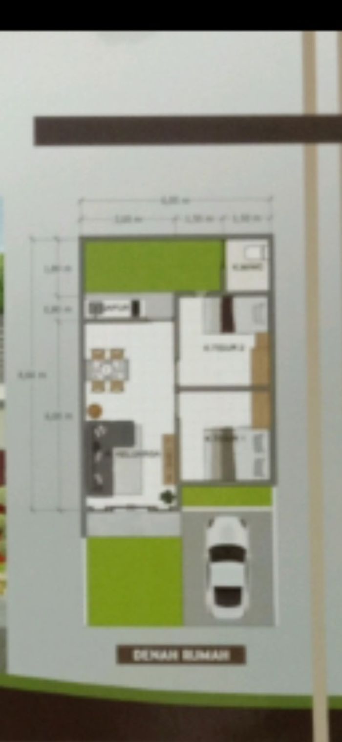 foto denah rumah tipe Subsidi perumahan Green City Residence II