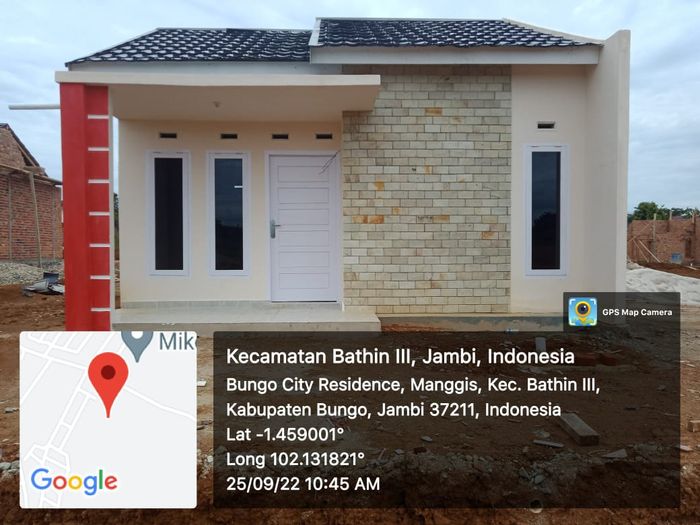 foto tampak rumah tipe 36 perumahan BUNGO CIPTA GRAHA 5