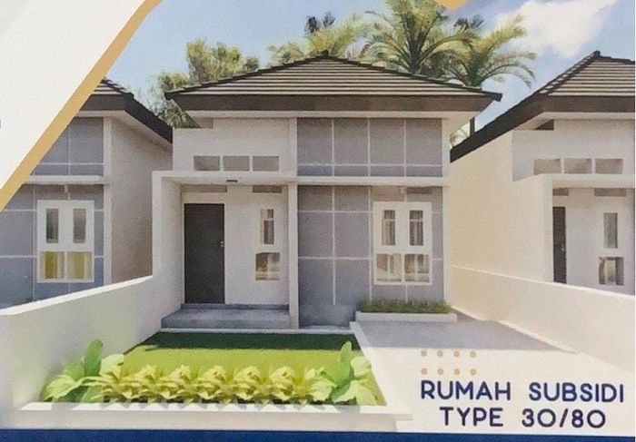 foto tampak rumah tipe 30/80 perumahan MAHAKARYA RESIDENCE