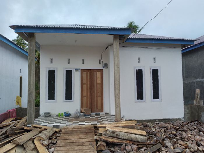 foto tampak rumah tipe 36 perumahan Permata Hijau Lima