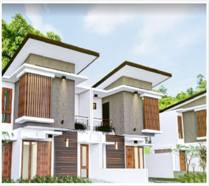 foto tampak rumah tipe BROADWAY NOMOR 54 perumahan Jawara Land