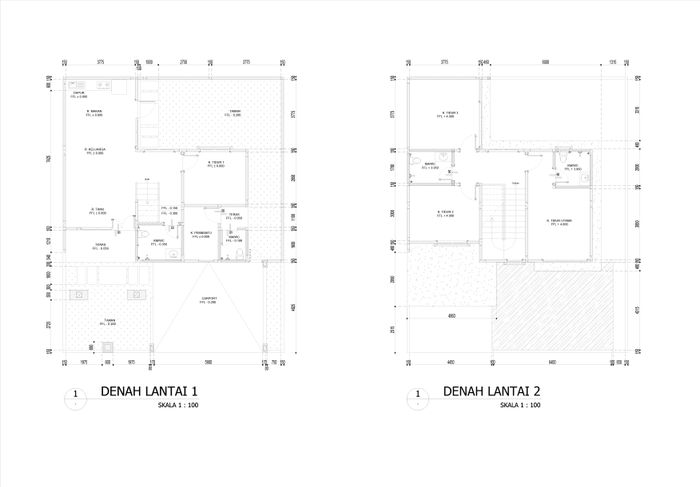 foto denah rumah tipe VILLA IBIZA B6-5 perumahan Kedaton Park Tahap 1