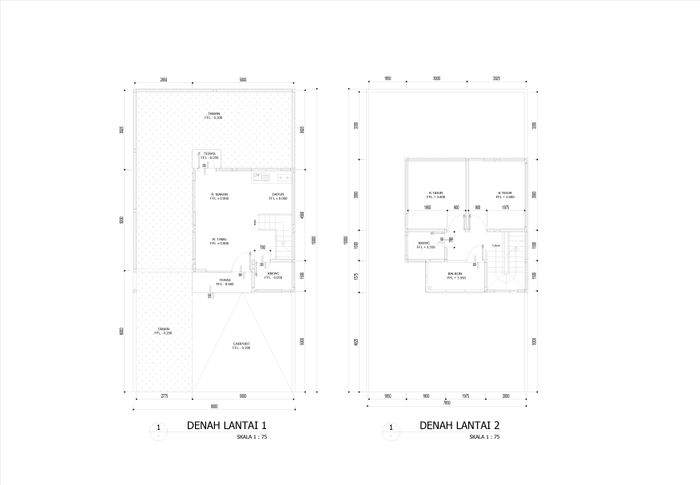 foto denah rumah tipe Maharha C12-07 perumahan Kedaton Park Tahap 1